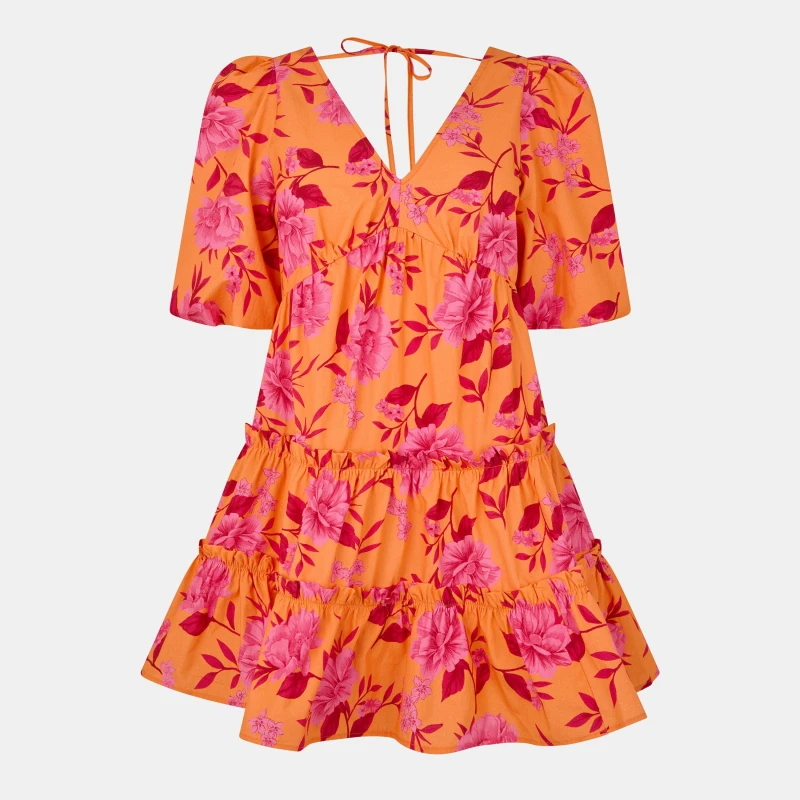 Image of Nobodys Child Womens Sculpted Fit Mini Dress Pink female 4 (3XS)