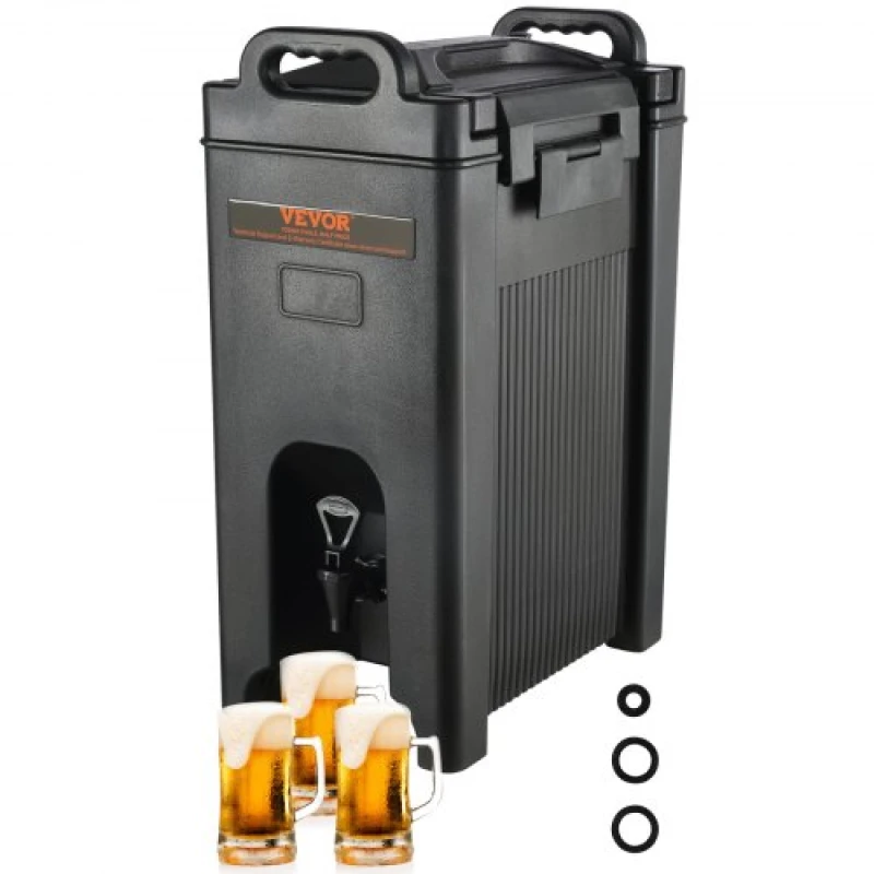 Image of MOPHORN Mophorn - vevor Insulated Beverage Dispenser, 5 Gallon, Food-grade ldpe Hot and Cold Beverage Server, Thermal Drink Dispenser Cooler with 0.9
