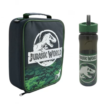 image of Universal Jurassic World Lunch Bag And Bottle Set - 600ml