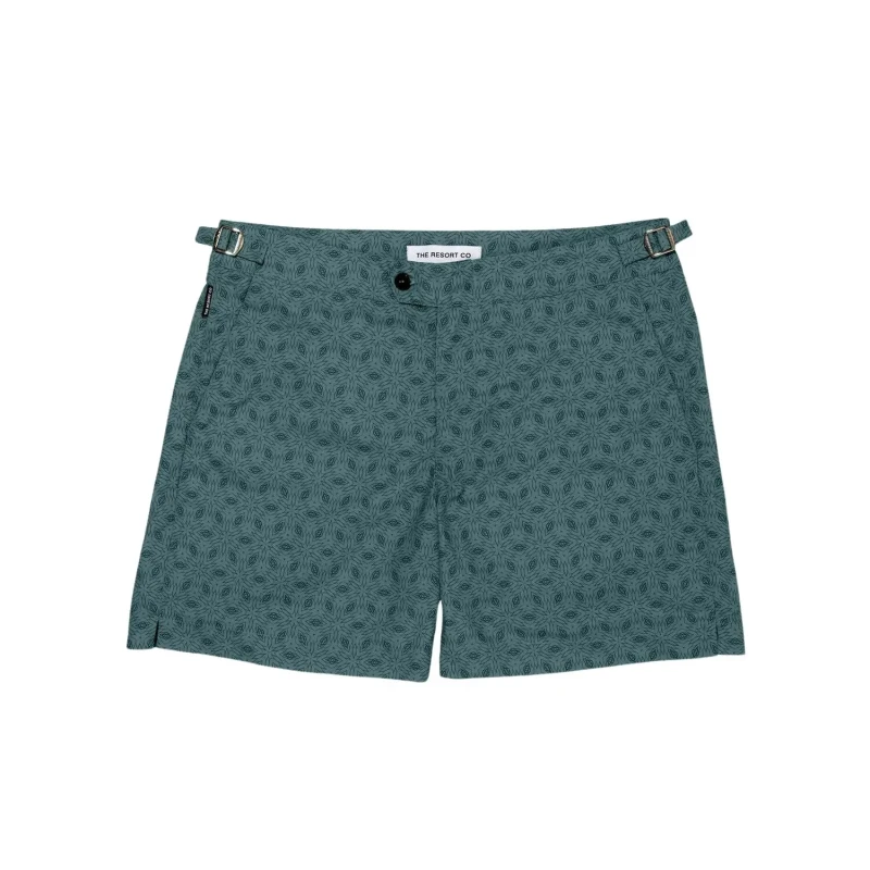 Image of Fitted swim shorts The Resort Co Vert Male 32