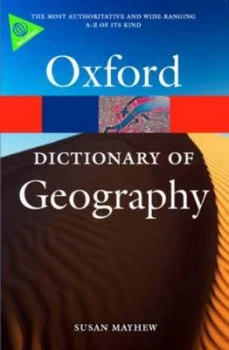 Image of A Dictionary of Geography by Susan Mayhew Paperback