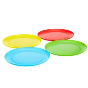 image of Robert Dyas Plastic Picnic Dinner Plates - Set of 4