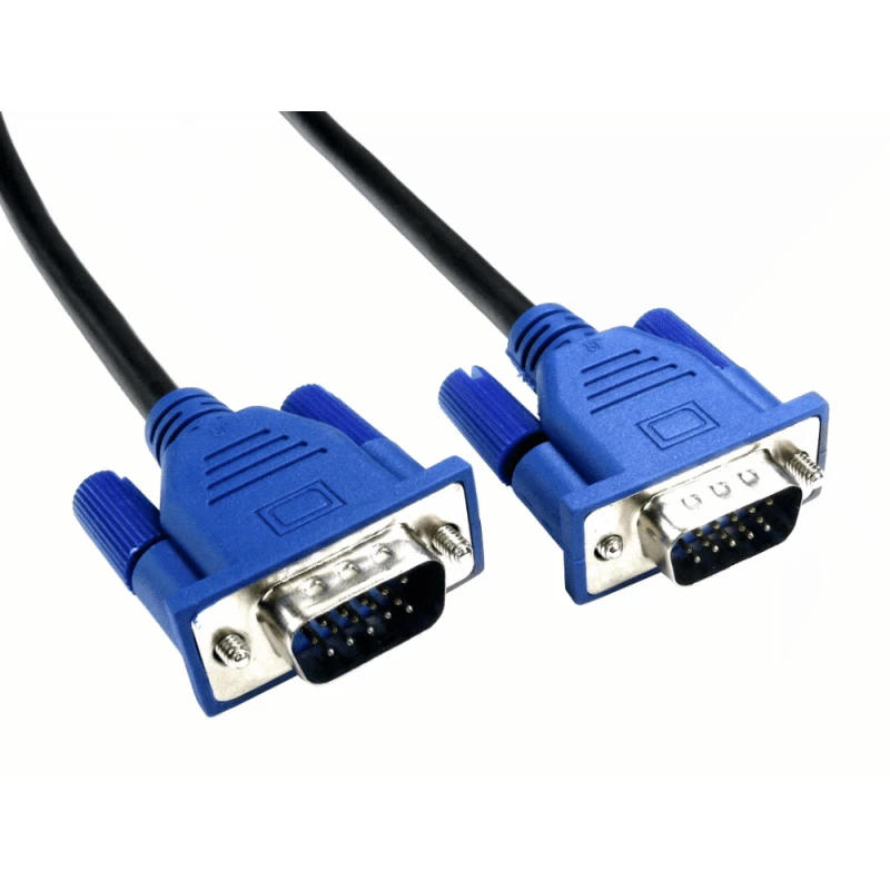Image of Cables Direct CDEX-LPLZ-10BL VGA cable 10 m VGA (D-Sub) Black. Blue
