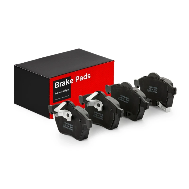 Image of STARK SKBP-0010087 Brake pad set Front Axle, prepared for wear warning indicator, with anti-squeak plate Brake Pad Set,disc brake (402)