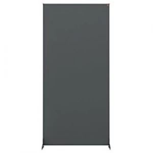 image of Nobo Freestanding Room Divider Screen Impression Pro 800 x 1800 x 300mm Felt, Metal Grey