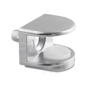 image of GTV Small Shelf Bracket Glass Shelf Support with Pin 5 - 8mm Thickness Shelves,