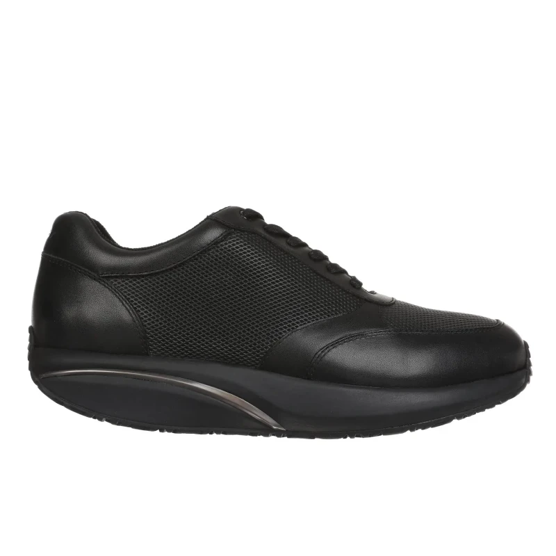 Image of MBT Nafasi 5 Nappa Leather Womens Comfort Trainers - Black - Size:UK 6