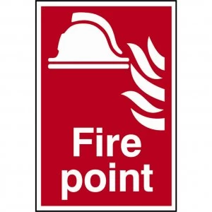 image of Scan Fire Point Sign 200mm 300mm Standard