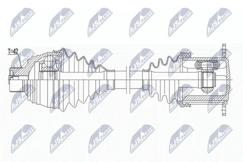 Image of NTY Drive shaft NTY NPW-AU-027