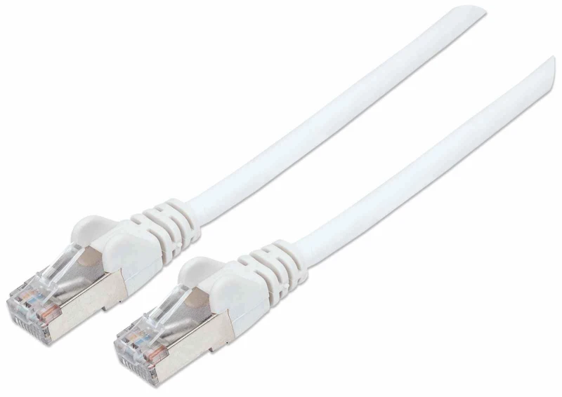 Image of Intellinet Network Patch Cable. Cat7 Cable/Cat6A Plugs. 0.25m. White.