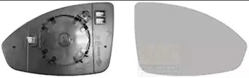 Image of VAN WEZEL 0820838 Wing Mirror Glass * HAGUS * Right Mirror Glass,outside mirror (1914)