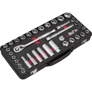 image of Sealey Platinum Series 37 Piece 3/8" Drive Socket Set Metric and Imperial 3/8"