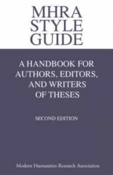 Image of Mhra Style Guide by Glanville Price and Brian Richardson and Modern Humanities Research Association Paperback