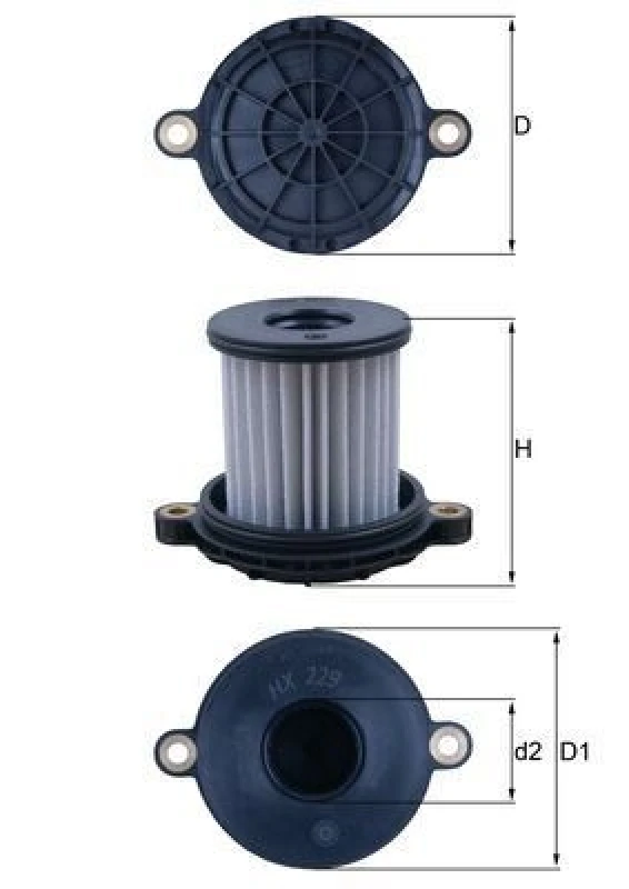 Image of Automatic transmission filter MAHLE HX 229
