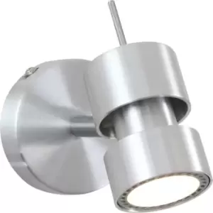 Sienna Lighting - Sienna Natasha Single Spotlight Steel Brushed