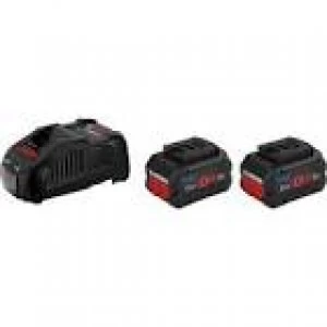 Image of Bosch Blue Genuine ProCORE 18v 5.5ah Batteries and Charger Starter Set 240v