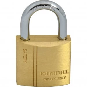 Image of Faithfull Brass Padlock 30mm Standard