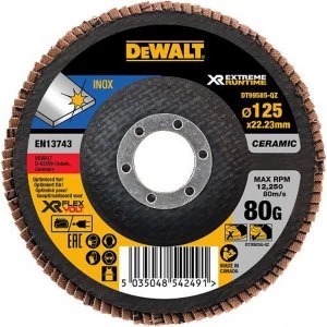 Image of DEWALT Extreme Runtime Flap Disc 125mm 125mm 80g Pack of 1