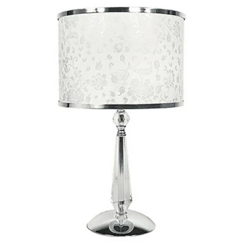 Image of Fan Europe Lighting - Fan Europe BOEME Table Lamp with Round Shade Chrome, Crystals And 35x62cm