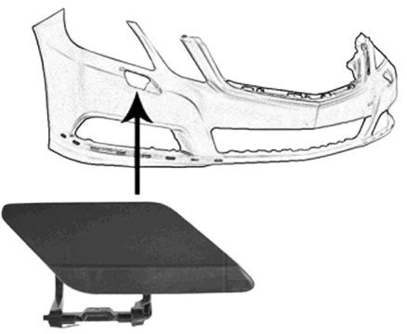 Image of VAN WEZEL 3044484 Cover, bumper Right Front, for headlamp cleaning system Cover,bumper (20)