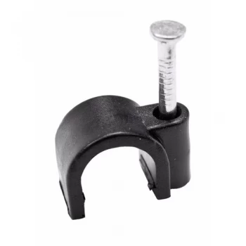 Image of Zexum 5-7mm Black Flexi Cable Clips 100 Pack - 5-7mm