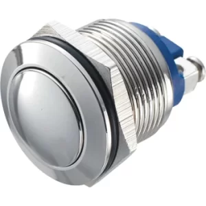 image of R-TECH 524581 19mm Vandal Resistant Switch 36VDC 2A Domed Nickel Screw