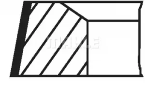 image of Piston Ring kit 03060N0 by MAHLE Original