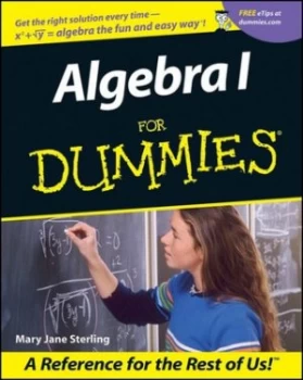 Image of Algebra for Dummies by Mary Jane Sterling Paperback