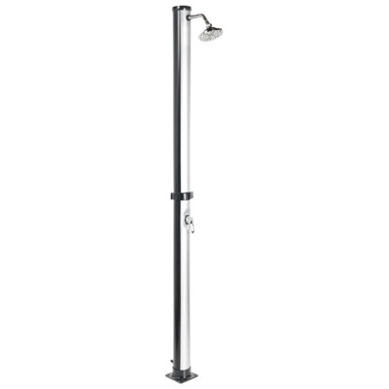 Image of Beliani Freestanding Outdoor Solar Shower Elqui Silver