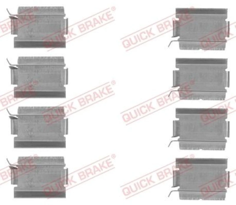 Image of QUICK BRAKE Brake pad fitting kit QUICK BRAKE 109-1820