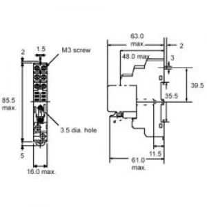 image of Relay socket Omron P2RF 08E Compatible wi