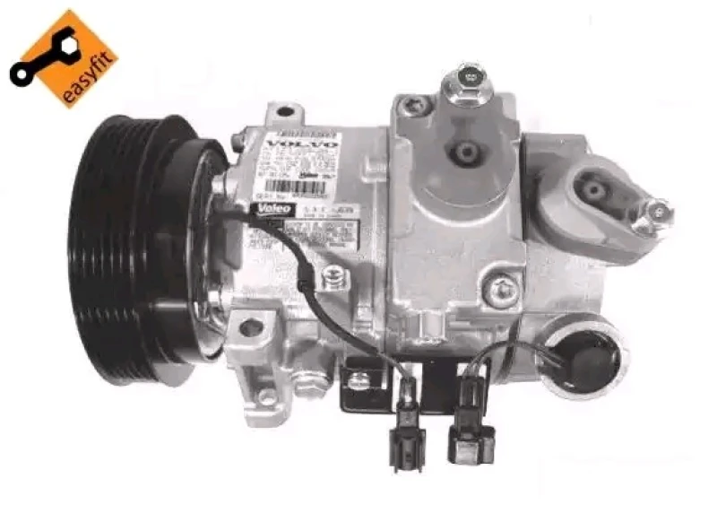 Image of NRF 32738 AC Compressor EASY FIT, PAG 46, with seal ring, with gaskets/seals Compressor,air conditioning (447)
