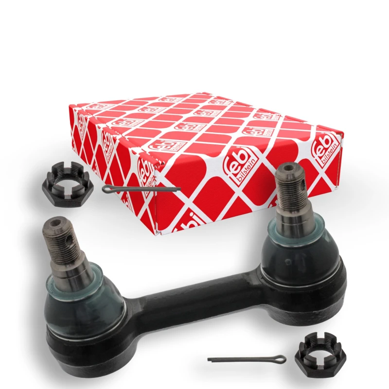 Image of FEBI BILSTEIN 35316 Anti-roll bar link Rear Axle Right, with crown nut Link Stabiliser (3229)