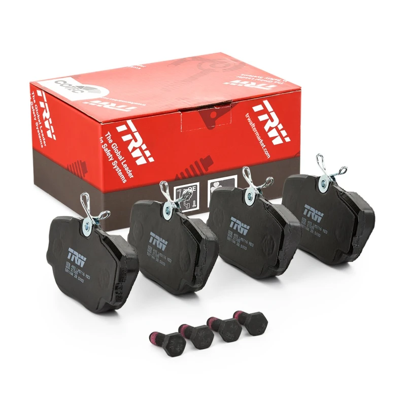 Image of TRW GDB493 Brake pad set not prepared for wear warning indicator, with brake caliper screws Brake Pad Set,disc brake (402)