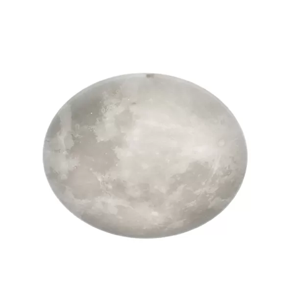 Image of Lunar Modern 40W LED Semi Flush Light White 3000K Remote control