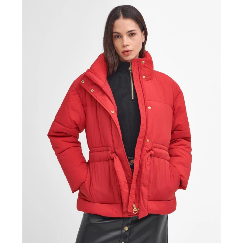 Image of Barbour International Cindy Puffer Jacket - Red Red 14