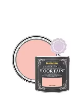 Image of Rust-Oleum Chalky Finish Floor Paint In Happy As A Clam - 2.5-Litre Tin