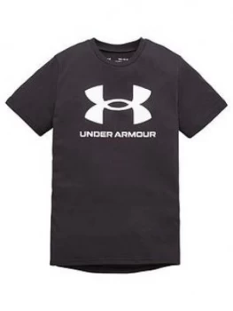 Image of Urban Armor Gear Boys Sportstyle Logo Short Sleeved T-Shirt - Black, Size L=11-12 Years