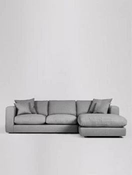 Image of Swoon Althaea Fabric Right Hand Corner Sofa - Soft Wool