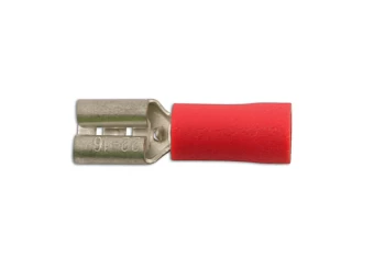 image of Red Female Push-On 2.8mm Pk 100 Connect 30130