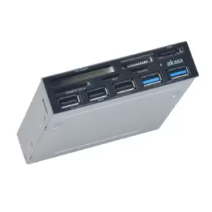 image of Akasa AK-ICR-16 card reader USB 3.2 Gen 1 (3.1 Gen 1) Internal Grey