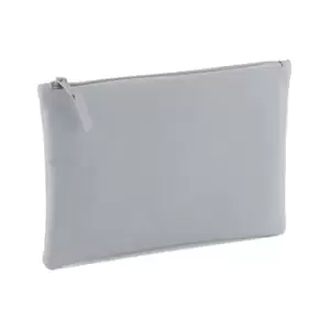 Image of Bagbase Grab Zip Pocket Pouch Bag (One Size) (Light Grey)