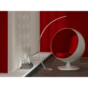 Image of Schuller Trazo Integrated Dimmable LED Arc Floor Lamp Chrome, 1680lm, 4000K