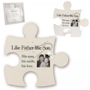 Image of Sentiment Jigsaw Wall Art - Like Father Like Son