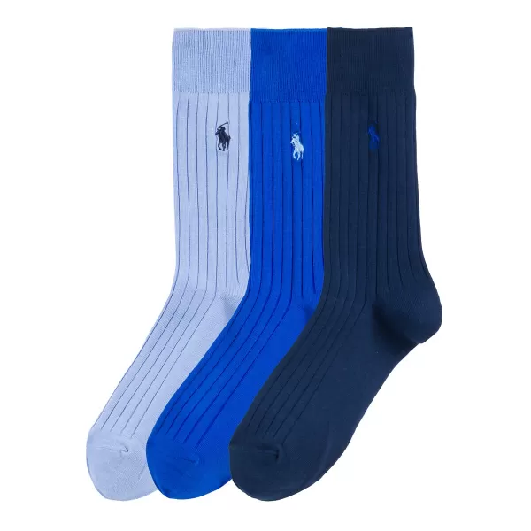 image of Pack of 3 Pairs of Socks In Egyptian Cotton Mix