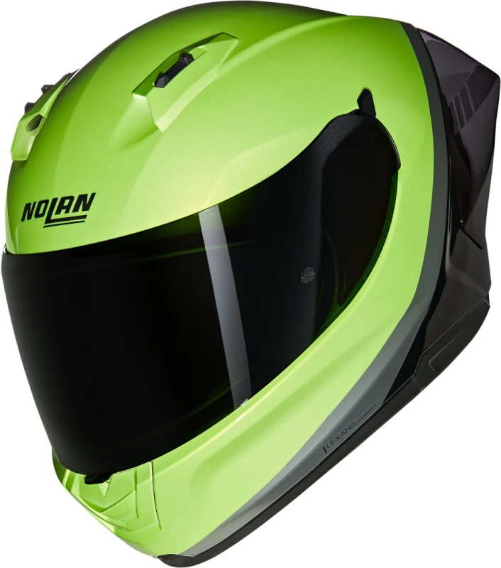 Image of Nolan N60-6 Sport Verniciatura Speciale Helmet, black-grey-green, Size L for Men