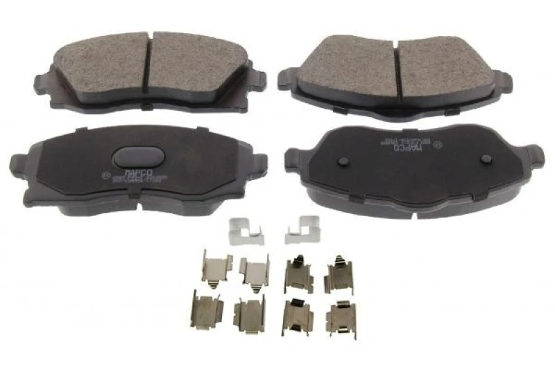 Image of MAPCO 6583 Brake pad set Front Axle, incl. wear warning contact, with anti-squeak plate Brake Pad Set,disc brake (402)