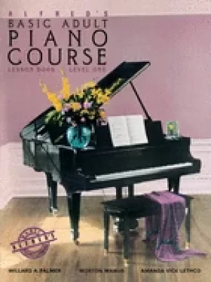 Image of alfreds basic adult piano course lesson book level one 2236