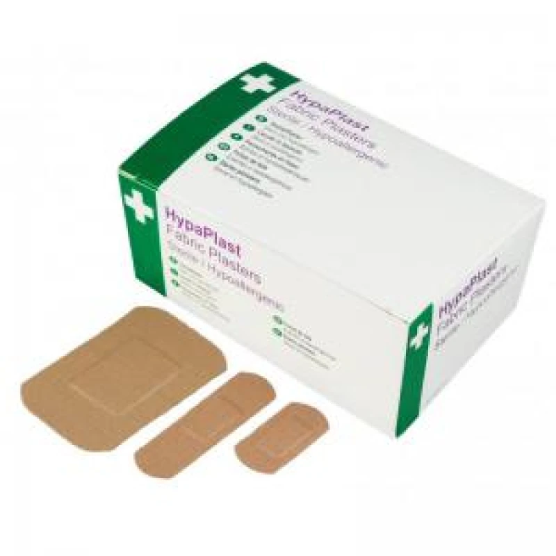 Image of HypaPlast Fabric Plasters Heavy Duty Assorted Pack 100 - fab100 EXR63083FA