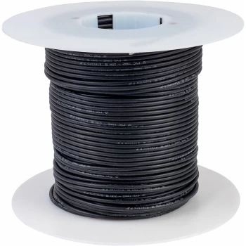 image of 9012/spool/100N Black 3.8mm Double Jacket Flexible PVC Wire 100M Spool - PJP